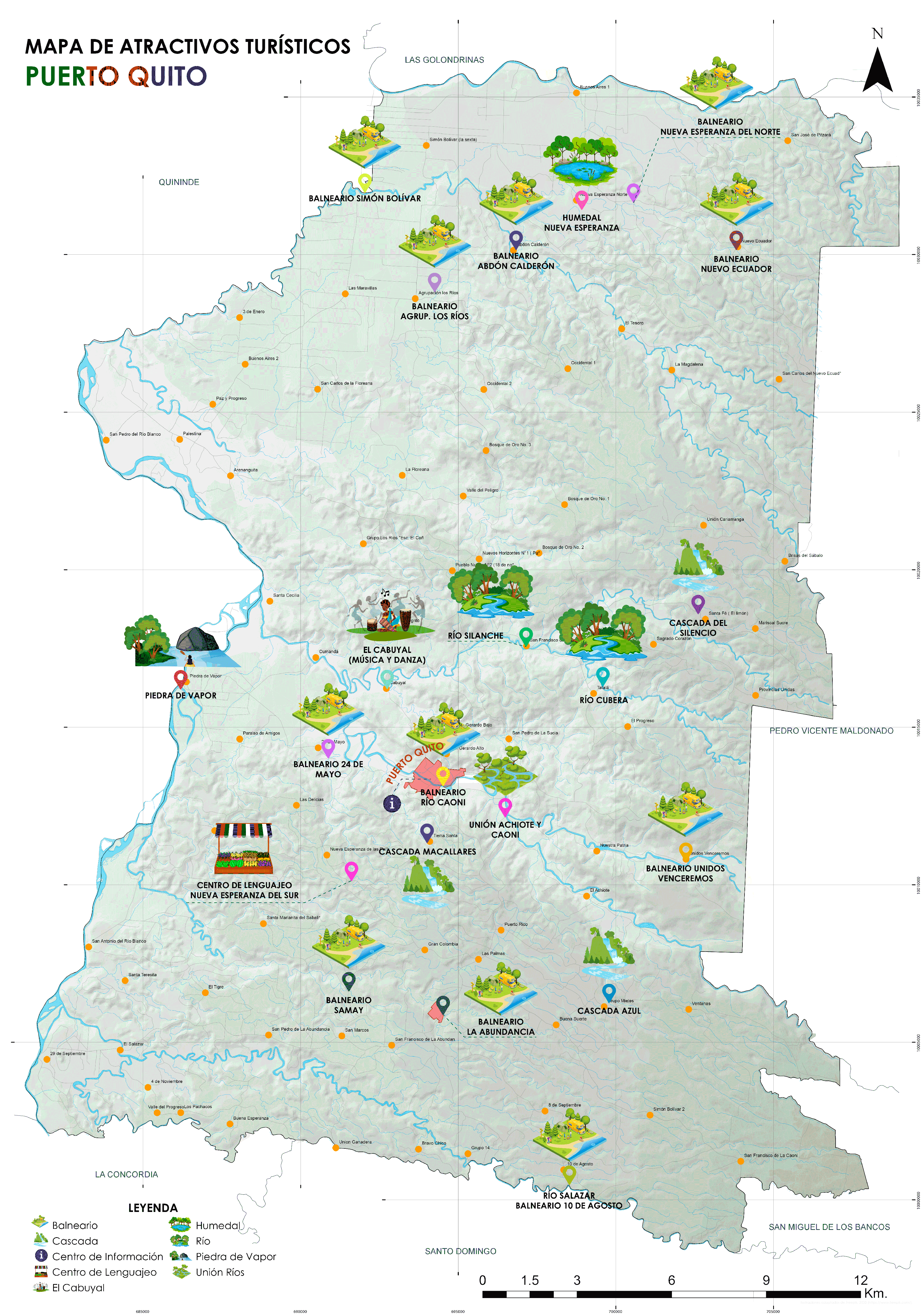Mapa Puerto Quito